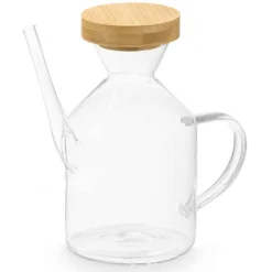 Vinagreras, Azucareros, Saleros Y Pimenteros>Aceitera Con Tapón De Bambú 600ml