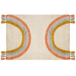 Niños atmosphera4kids Téxtil>Alfombra arcoíris TUFT RAINBOW con flecos