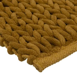 5five Alfombras De Baño>Alfombra Baño Gruesa Amarilla 50x120Cm