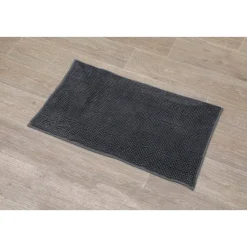 Alfombras De Baño>Alfombra Baño Microfibra Gris 45x75Cm
