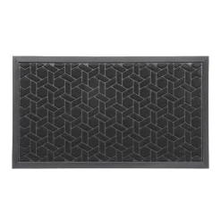 Alfombras De Entrada>Alfombra Cubique Negro 43x75cm