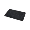 Alfombras De Baño>Alfombra de baño microfibra MEMOIRE negra 50x80cm