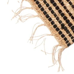 Alfombras Decorativas>Alfombra de rayas negras 70x140cm