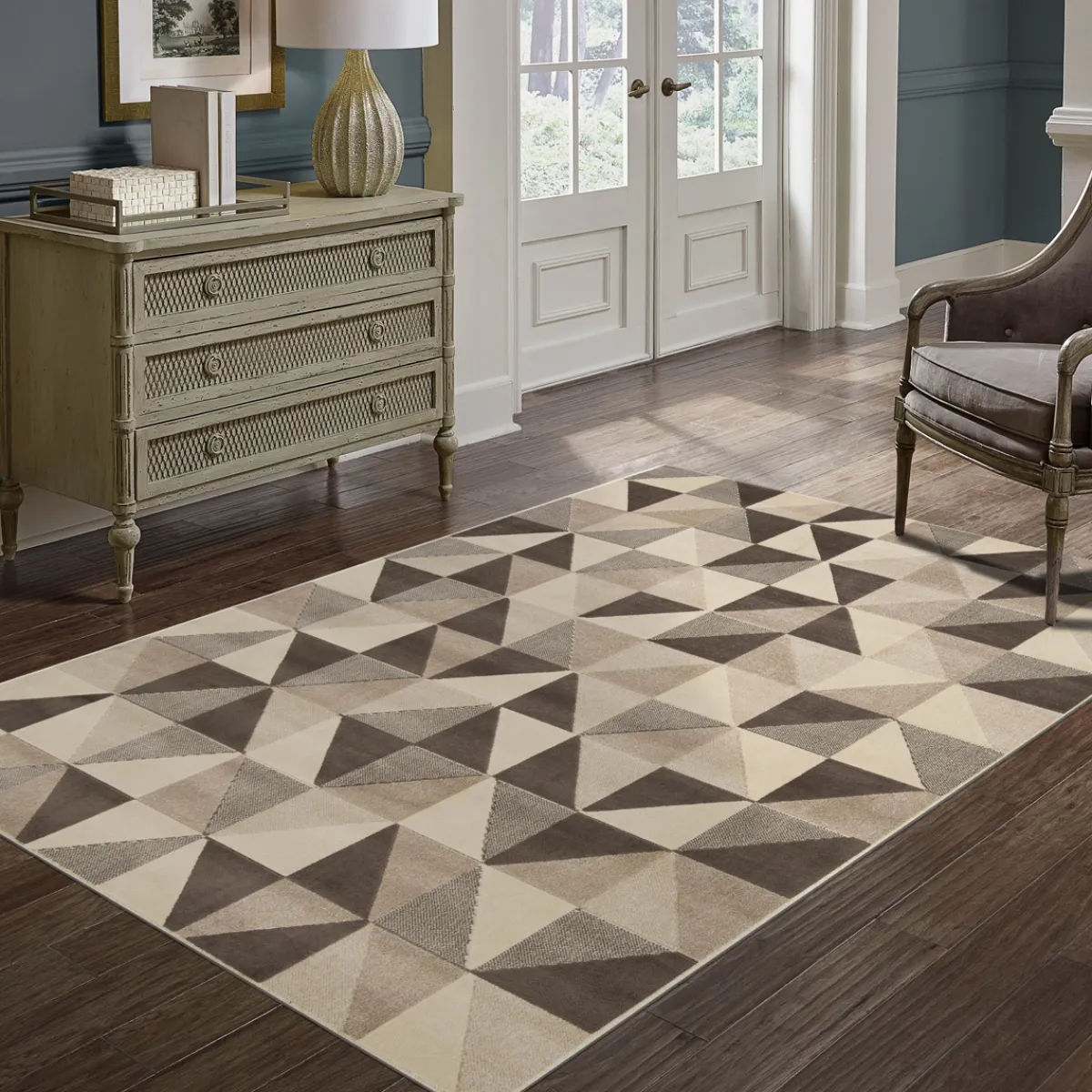 Alfombras Decorativas>Alfombra Dinia Square Beige 80x150cm