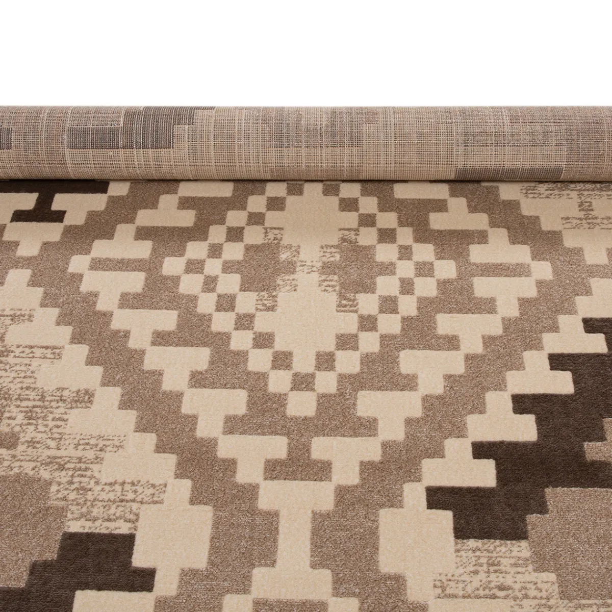 Alfombras Decorativas>Alfombra Dinia Tetris Beige 80x150cm