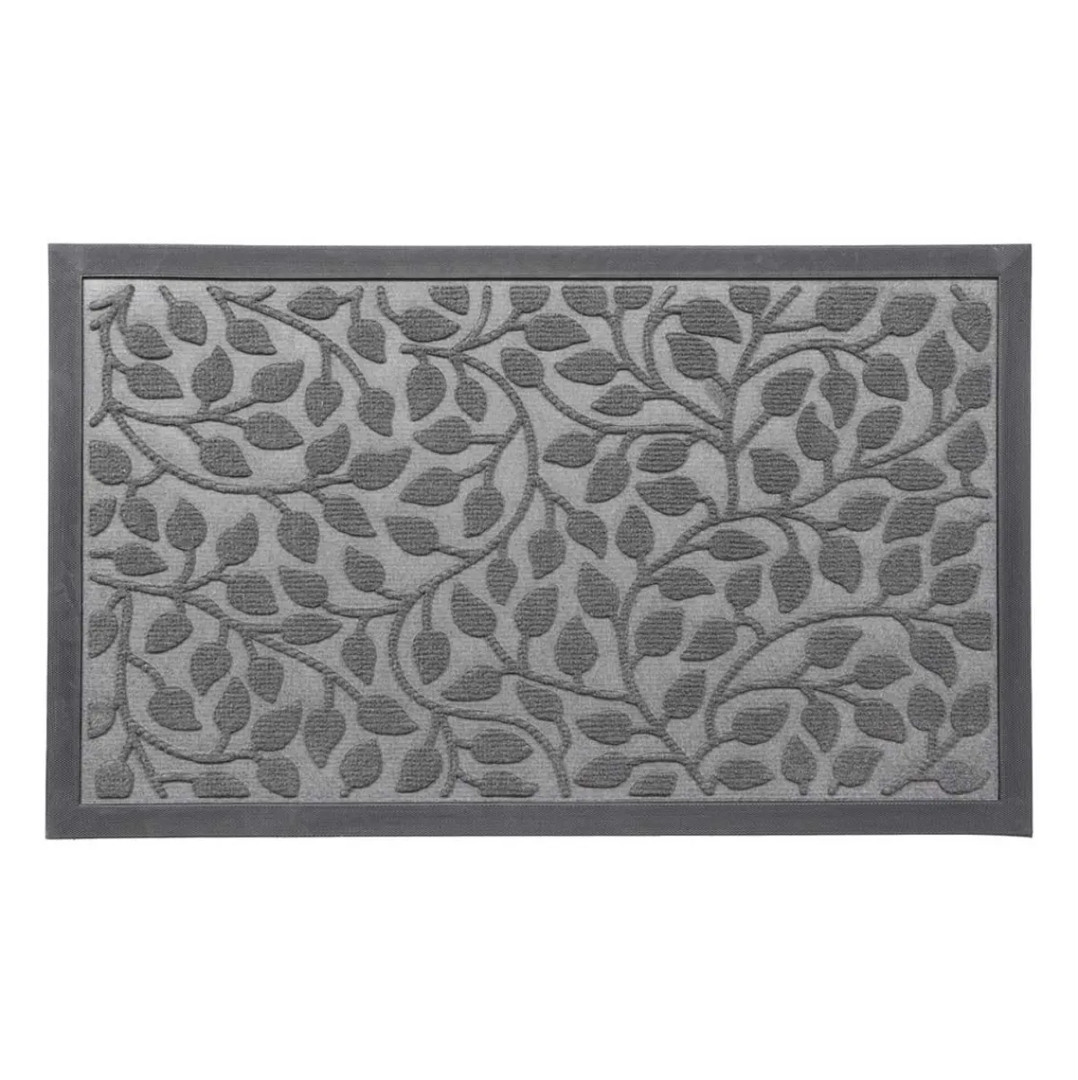 Alfombras De Entrada>Alfombra Feuillage Gris 45x75cm