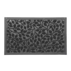 Alfombras De Entrada>Alfombra Feuillage Negra 45x75cm