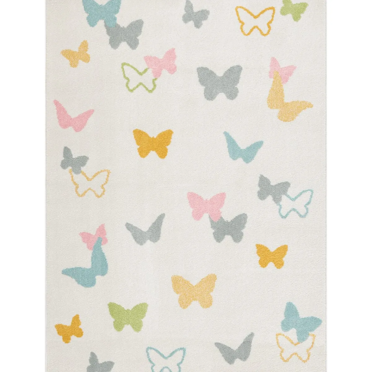 Niños Téxtil>Alfombra Gio Mariposas 80x150Cm