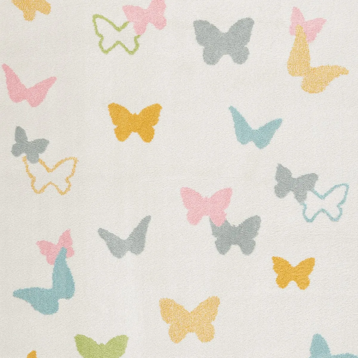 Niños Téxtil>Alfombra Gio Mariposas 80x150Cm