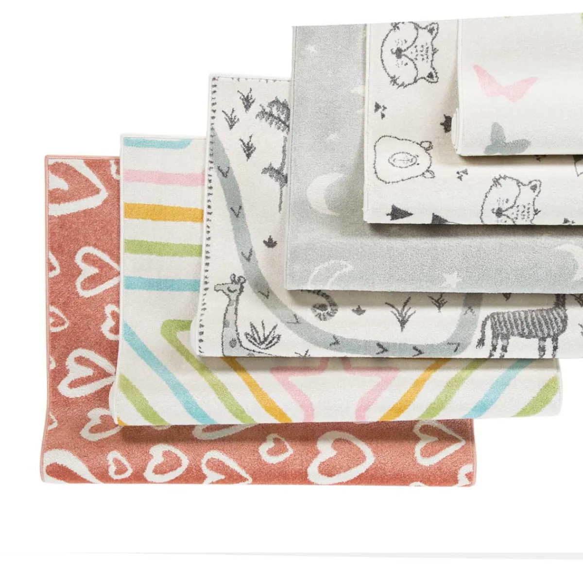 Niños Téxtil>Alfombra Gio Mariposas 80x150Cm