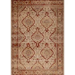 Alfombras Decorativas>Alfombra Lene Rojo/Beige 120x160Cm