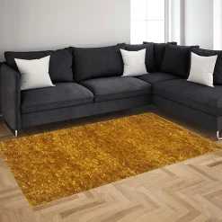 Alfombras Decorativas>Alfombra Lux Amarilla 70x120Cm