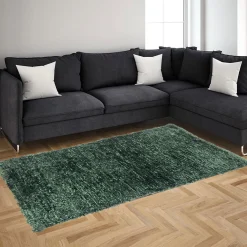 Alfombras Decorativas>Alfombra Lux Verde Oscuro 80x150Cm