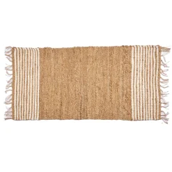 Alfombras Decorativas>Alfombra rayas blancas 70x140cm