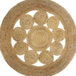 atmosphera Alfombras Decorativas>Alfombra Redonda De Yute Ajoure D80Cm
