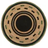 atmosphera Alfombras Decorativas>Alfombra redonda estampada MALAKITE de yute 120cm
