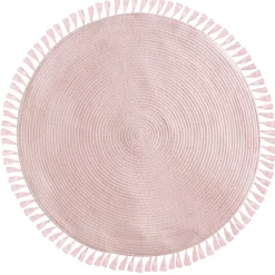 Niños atmosphera4kids Téxtil>Alfombra Rosa Lurex Con Flecos 90Cm