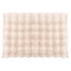 Alfombras De Baño>Alfombra wc blanca 50x80cm