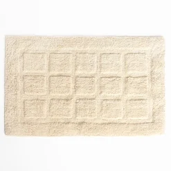 Alfombras De Baño>Alfombra wc EVIE beige de algodón 50x80cm