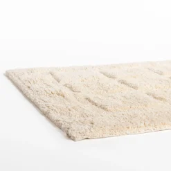 Alfombras De Baño>Alfombra wc EVIE beige de algodón 50x80cm