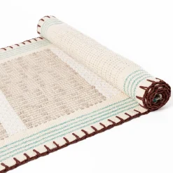 hôma Textil De Cocina>Alfombra WONJA taupe y azul 60x150cm