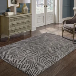 Alfombras Decorativas>Alfombra Zaha Antracita 200x285Cm