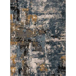 Alfombras Decorativas>Alfombra Zaha Azul Abstract 120x160Cm