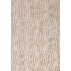 Alfombras Decorativas>Alfombra Zaha Beige Geométrico 200x285Cm