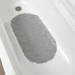Accesorios De Lavabo>Alfombrilla Baño Antidesl. Burbujas Gris