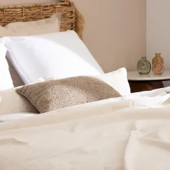 atmosphera Cojines Y Fundas Decorativas>Almohada Bouclette Gris Pardo 30x50cm