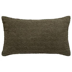 atmosphera Cojines Y Fundas Decorativas>Almohada Bouclette Verde Caqui Automne 30x50cm