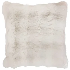 atmosphera Cojines Y Fundas Decorativas>Almohada decorativa de pelo blanco 45x45cm