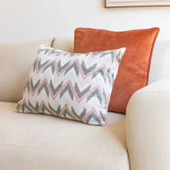 Cojines Y Fundas Decorativas>Almohada VIBES naranja y verde 45x60cm