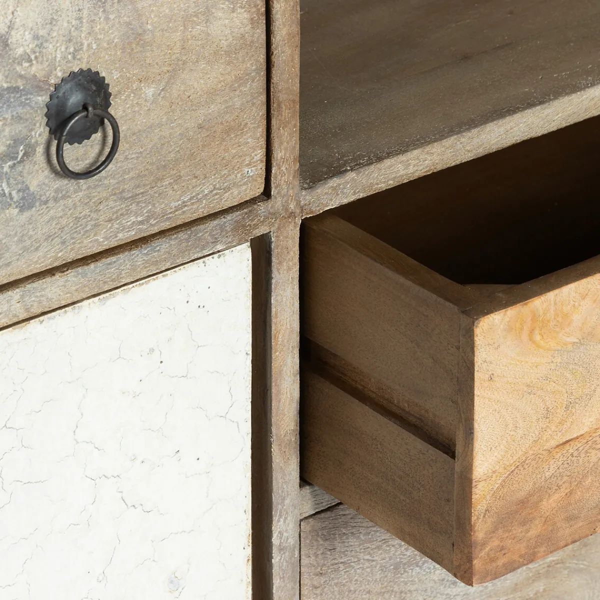 atmosphera Aparadores Y Consolas|Estilo Étnico>Aparador 4 Cajones Y 2 Puertas 115x40x80