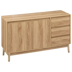 5five Aparadores Y Consolas|Estilo Rústico>Aparador Abana Beige 3 Cajones 1 Puerta