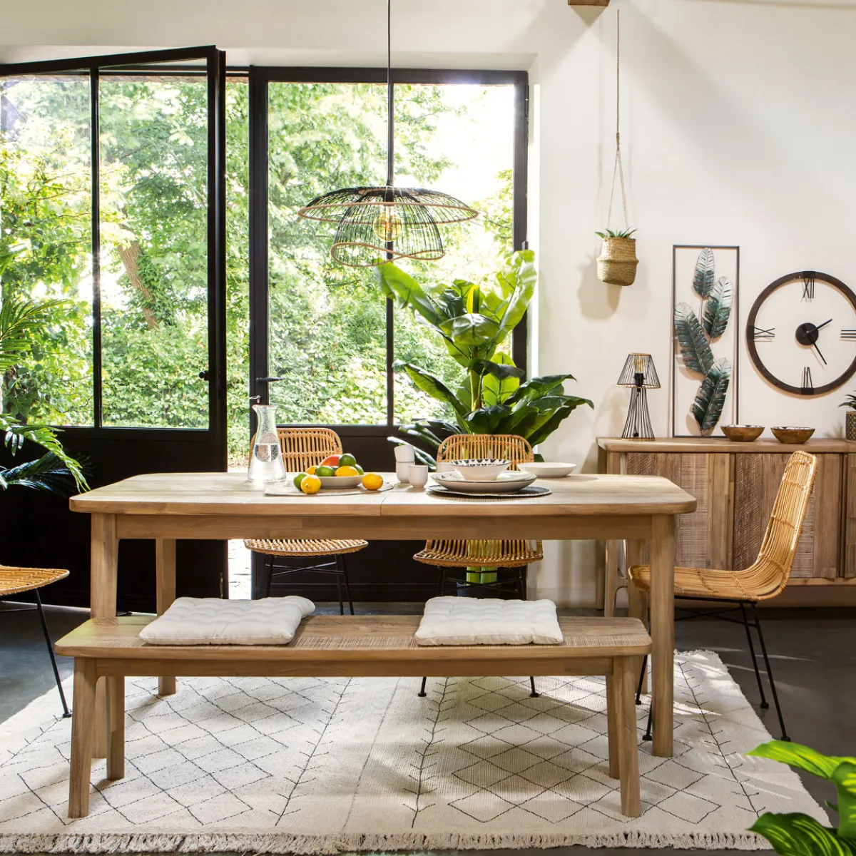 atmosphera Aparadores Y Consolas|Estilo Industrial>Aparador Banila C/3 Puertas 159x46x80Cm