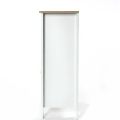 Muebles Con Lavabo Y Auxiliares>Armario bajo wc DENVER blanco y márron 83cm