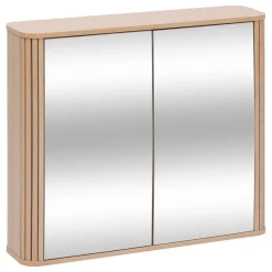 5five Muebles Con Lavabo Y Auxiliares>Armario con espejo doble LIORA marrón