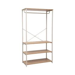 Armarios, Estantes Y Estanterías.>Armario de metal beige con estantes