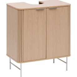 5five Muebles Con Lavabo Y Auxiliares>Armario para lavabo con 2 puertas LIORA marrón