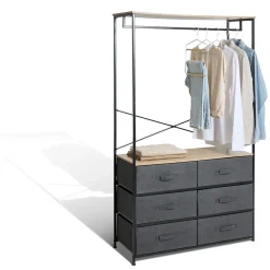 Armarios, Estantes Y Estanterías.>Armario TISSA con 6 cajones 167cm