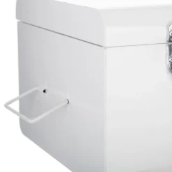 Niños atmosphera4kids Almacenamiento>Baúl De Metal Blanco 39x23x16Cm