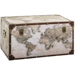 atmosphera Cestas Y Baúles|Estilo Industrial>Baúl Decorativo Mundo Anzo 16x35cm