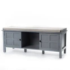 Armarios, Estantes Y Estanterías.>Banco Con Almacenaje Gris