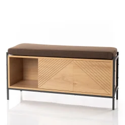 Armarios, Estantes Y Estanterías.>Banco Con Almacenaje Marrón Elemental