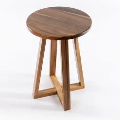 Muebles Con Lavabo Y Auxiliares>Banco de baño de madera acacia 43cm