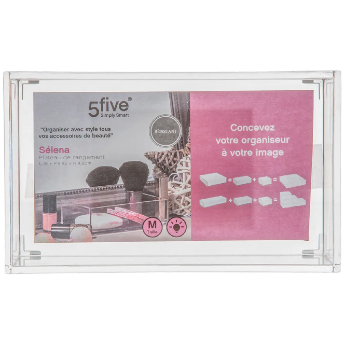 5five Cestas De Almacenamiento>Bandeja Acrílica Rectangular Multiusos