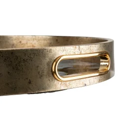 atmosphera Estilo Contemporaneo>Bandeja de resina efecto mármol INAYA 4x31.7cm