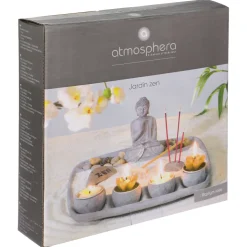 atmosphera Accesorios|Estilo Oriental>Bandeja Decorativa Buda 24x24x12Cm