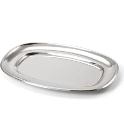 Cuencos, Fuentes Y Ensaladeras>Bandeja Ovalada de Acero Inoxidable 35X26CM